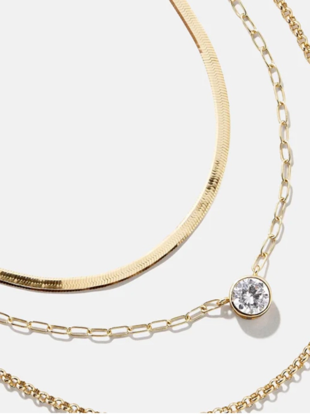 Baublebar Kendall 14k Gold Layered Necklace NEW - Picture 5 of 5